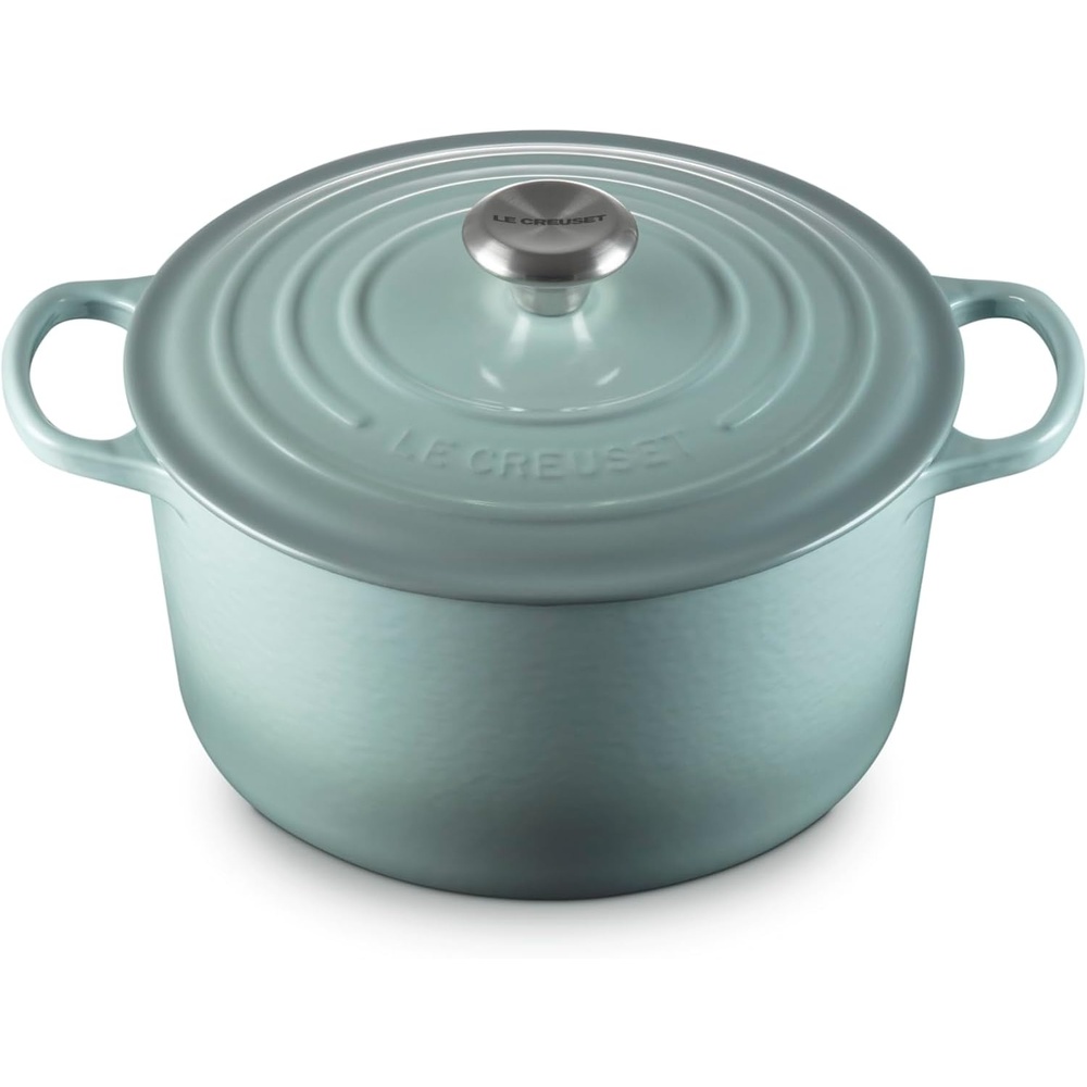 image:imageLe Creuset Enameled Cast Iron Signature Deep Round Oven 65 qt ArtichautSea Salt