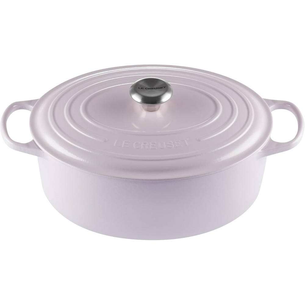 image:imageLe Creuset Enameled Cast Iron Signature Oval Dutch Oven 8 qt CeriseShallot