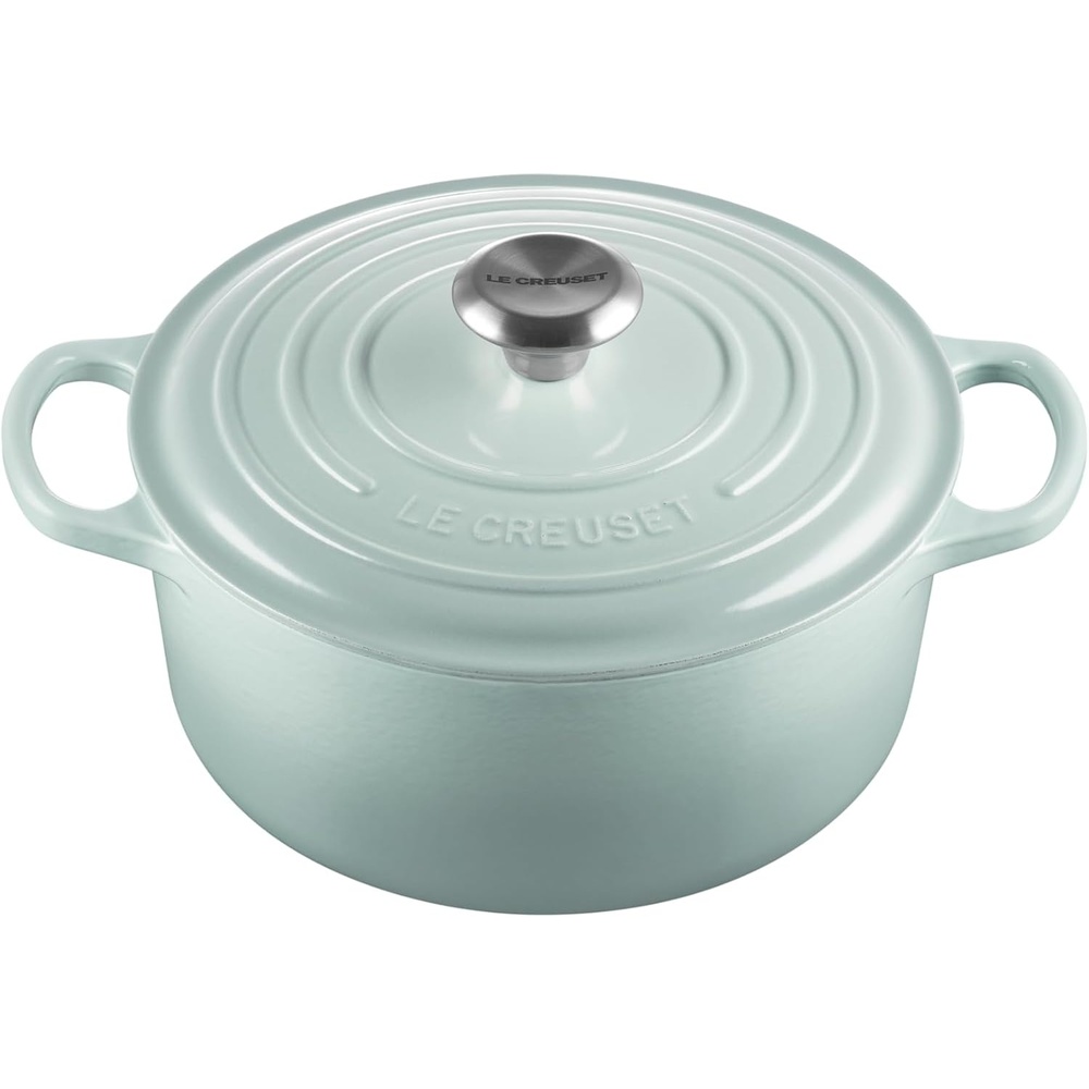 image:imageLe Creuset Enameled Cast Iron Signature Round Dutch Oven 725 qt CeriseSea Salt