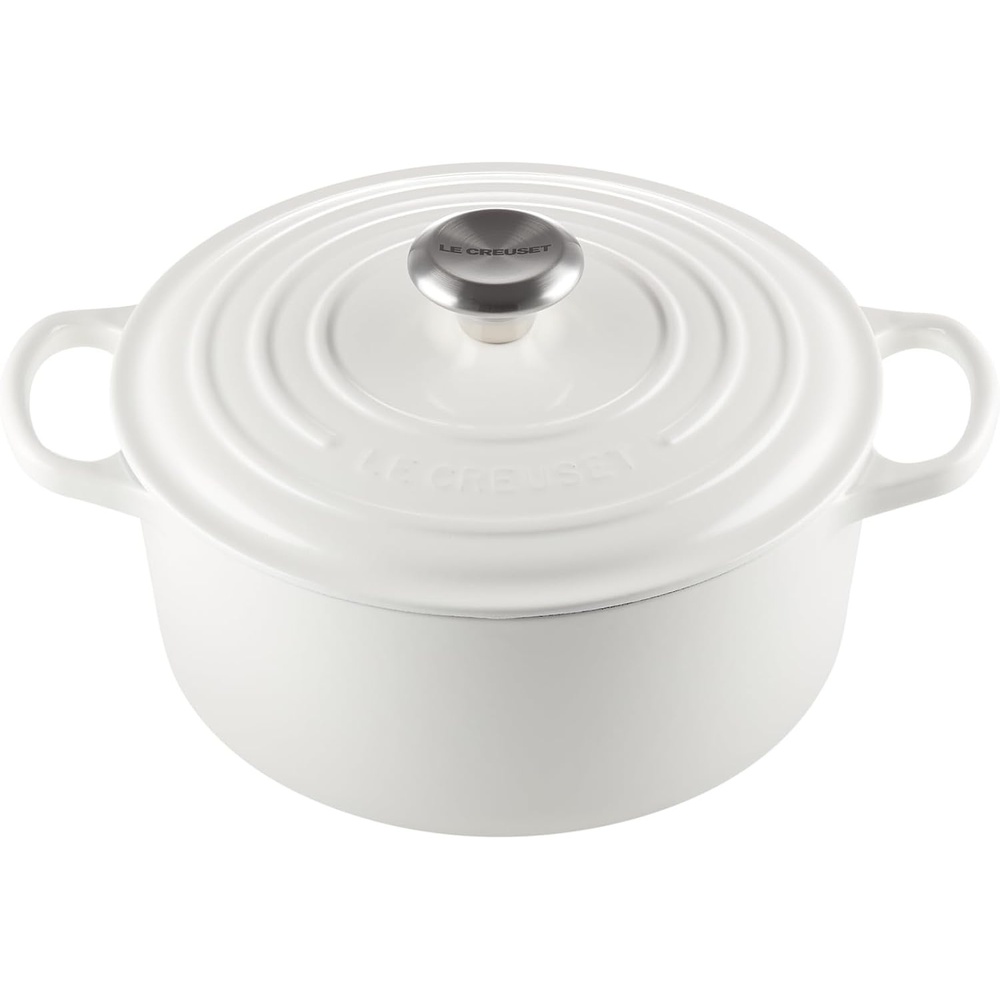 image:imageLe Creuset Enameled Cast Iron Signature Round Dutch Oven 725 qt CeriseWhite