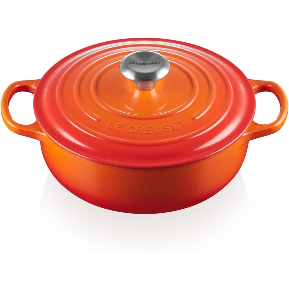 image:imageLe Creuset Enameled Cast Iron Signature Round Sauteuse 35qt PecheFlame