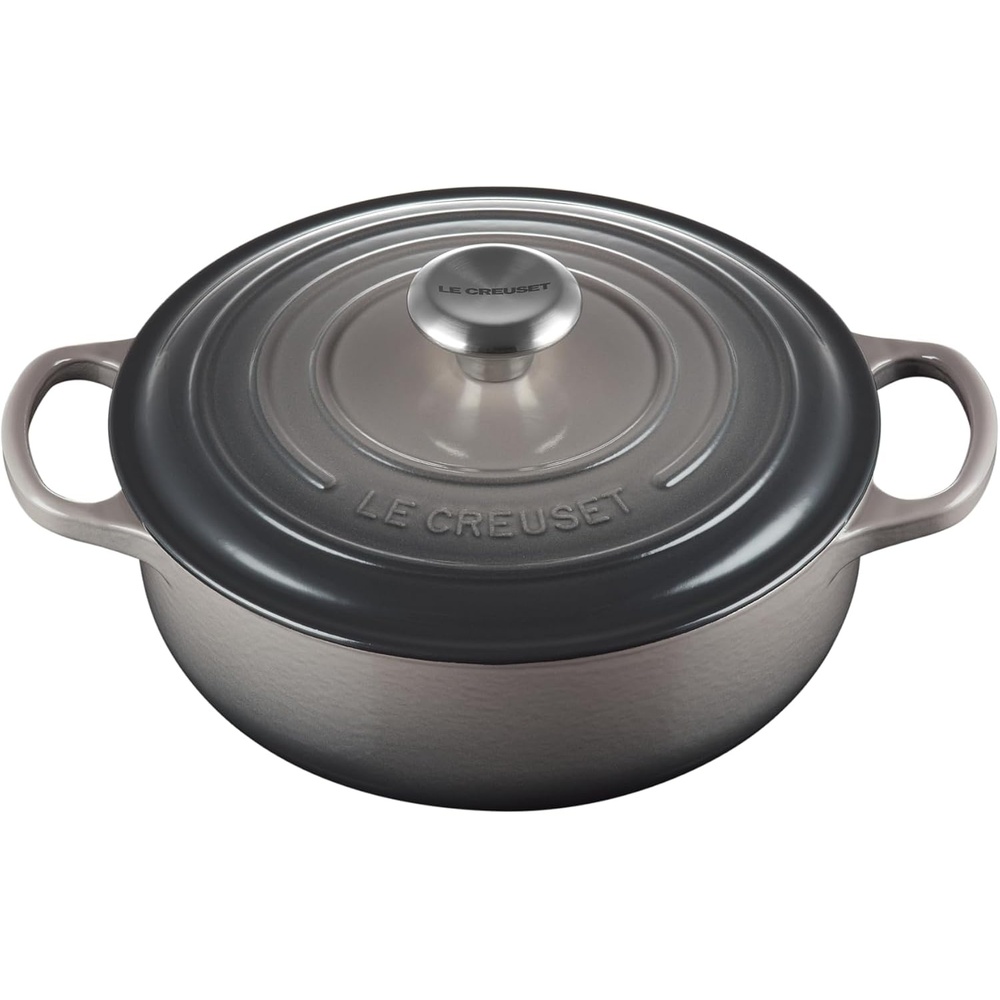 image:imageLe Creuset Enameled Cast Iron Signature Round Sauteuse 35qt PecheOyster