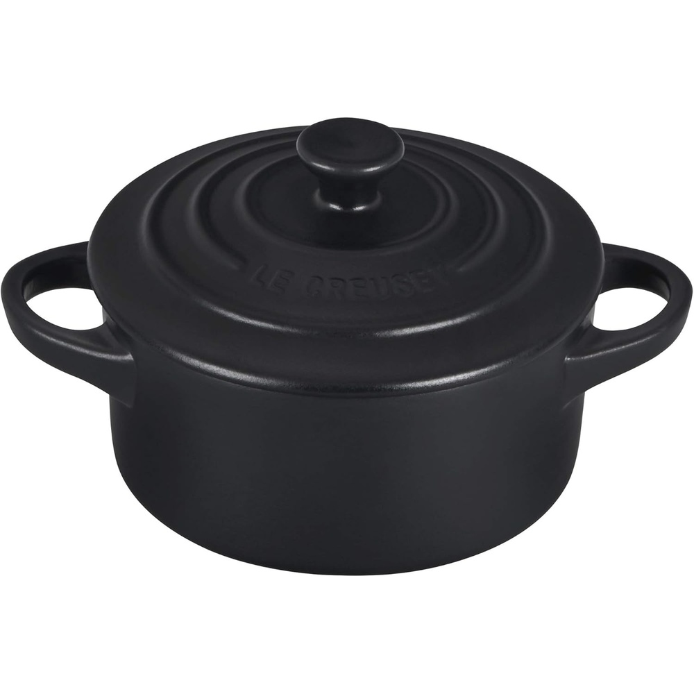 image:imageLe Creuset Stoneware Mini Round Cocotte 8 oz CaribbeanLicorice
