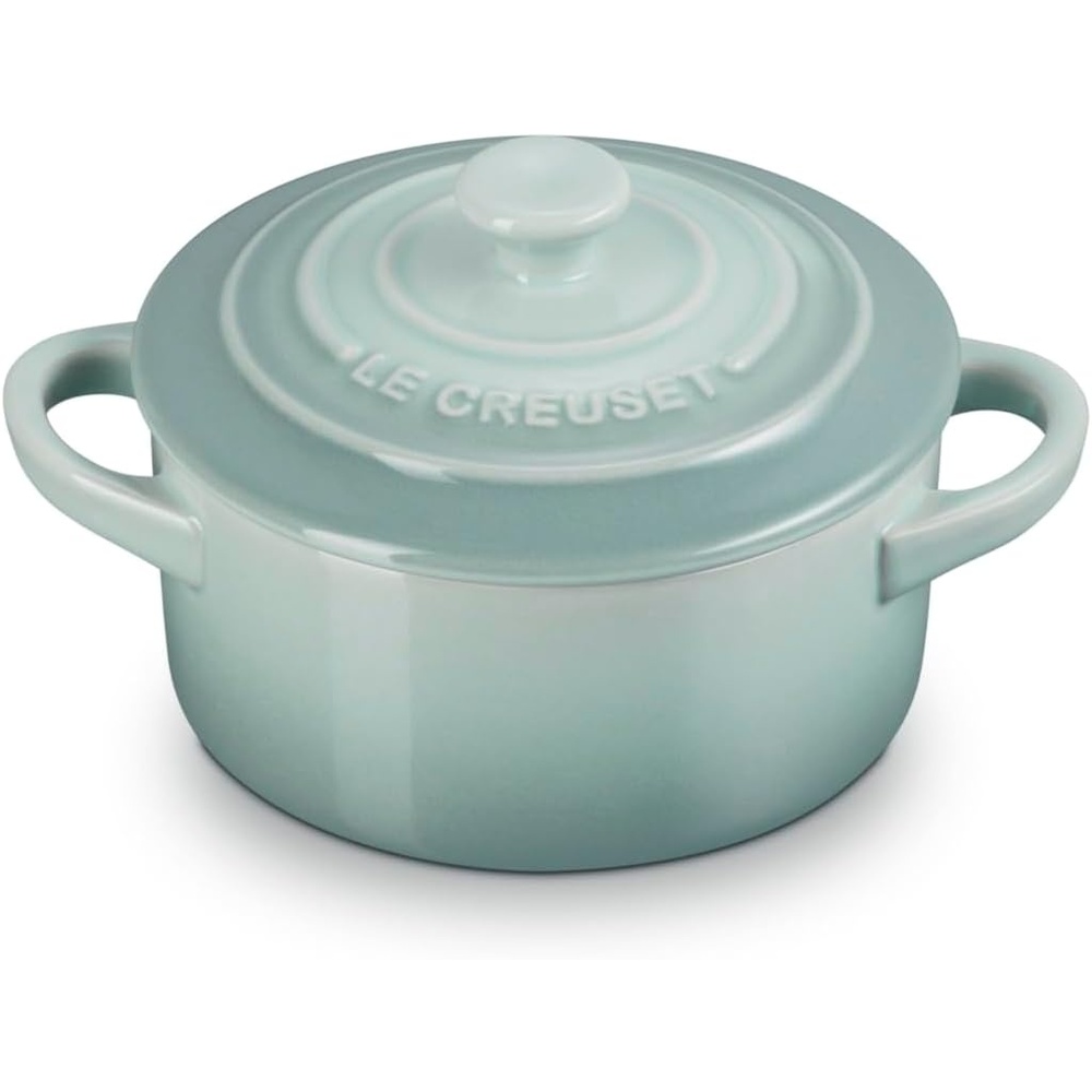 image:imageLe Creuset Stoneware Mini Round Cocotte 8 oz CaribbeanSea Salt