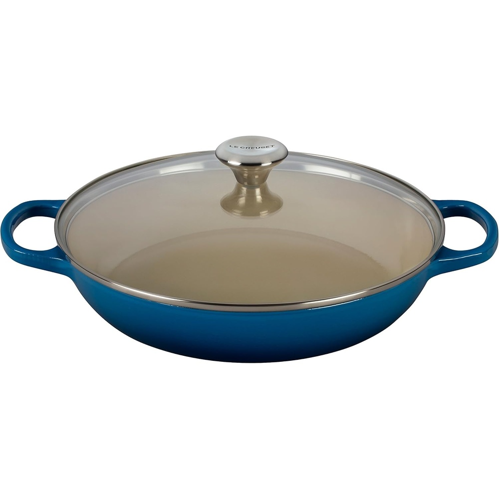 image:imageLe Creuset of America Enameled Cast Iron Buffet Casserole with Glass Lid 3 12 quart FlameMarseille