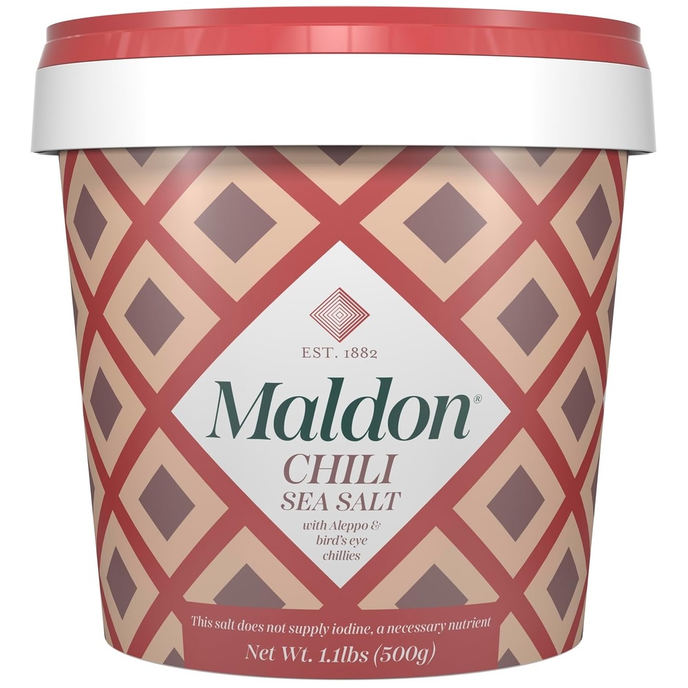 image:imageMaldon Smoked Sea Salt Flakes 44 oz 125 g Unique Pyramid Shaped Salt Flakes Gently Smoked Over Oak Perfect for a Wide Range of Dishes HandHarvested for Four Generations132 x 13 x 133 cm