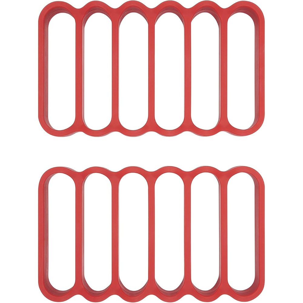 image:imageOXO  11210100 OXO Good Grips Silicone Roasting Racks 2PackRedPack of 2