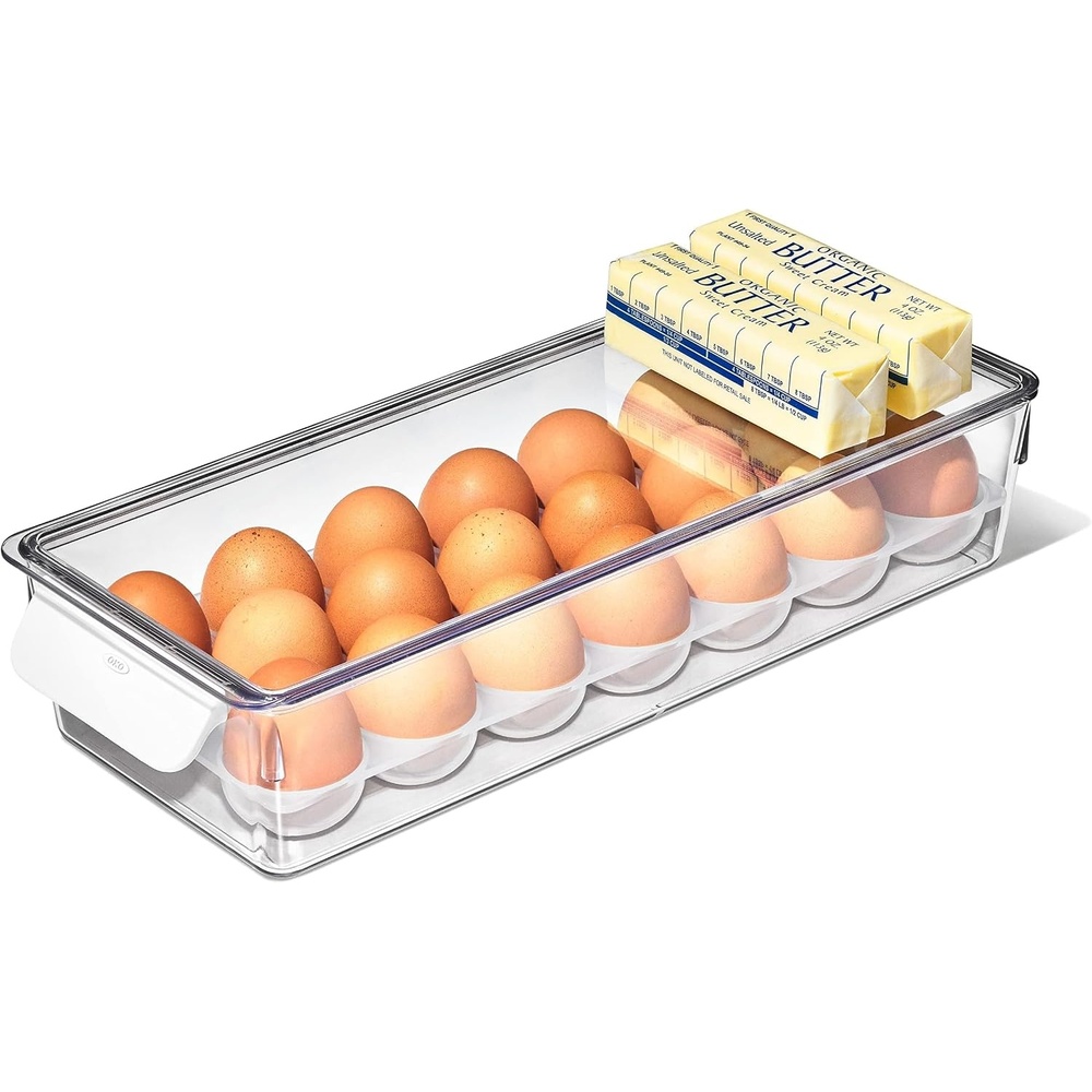 image:imageOXO Good Grips Fridge Egg Holder with Removable Tray and LidOne Size Pack of 8