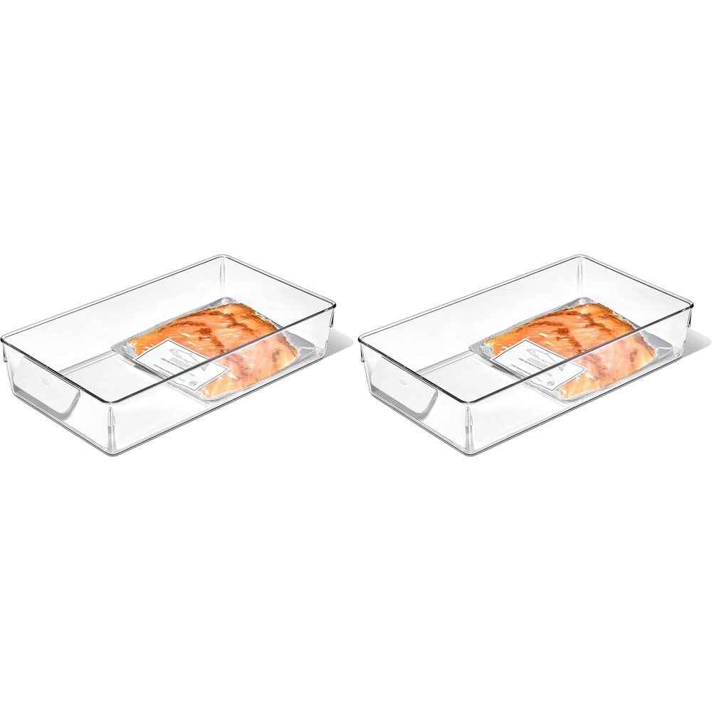 image:imageOXO Good Grips Fridge Organization Bin 8 in x 14 in for Cheese Meat Fish and More8 in x 14 in Pack of 2
