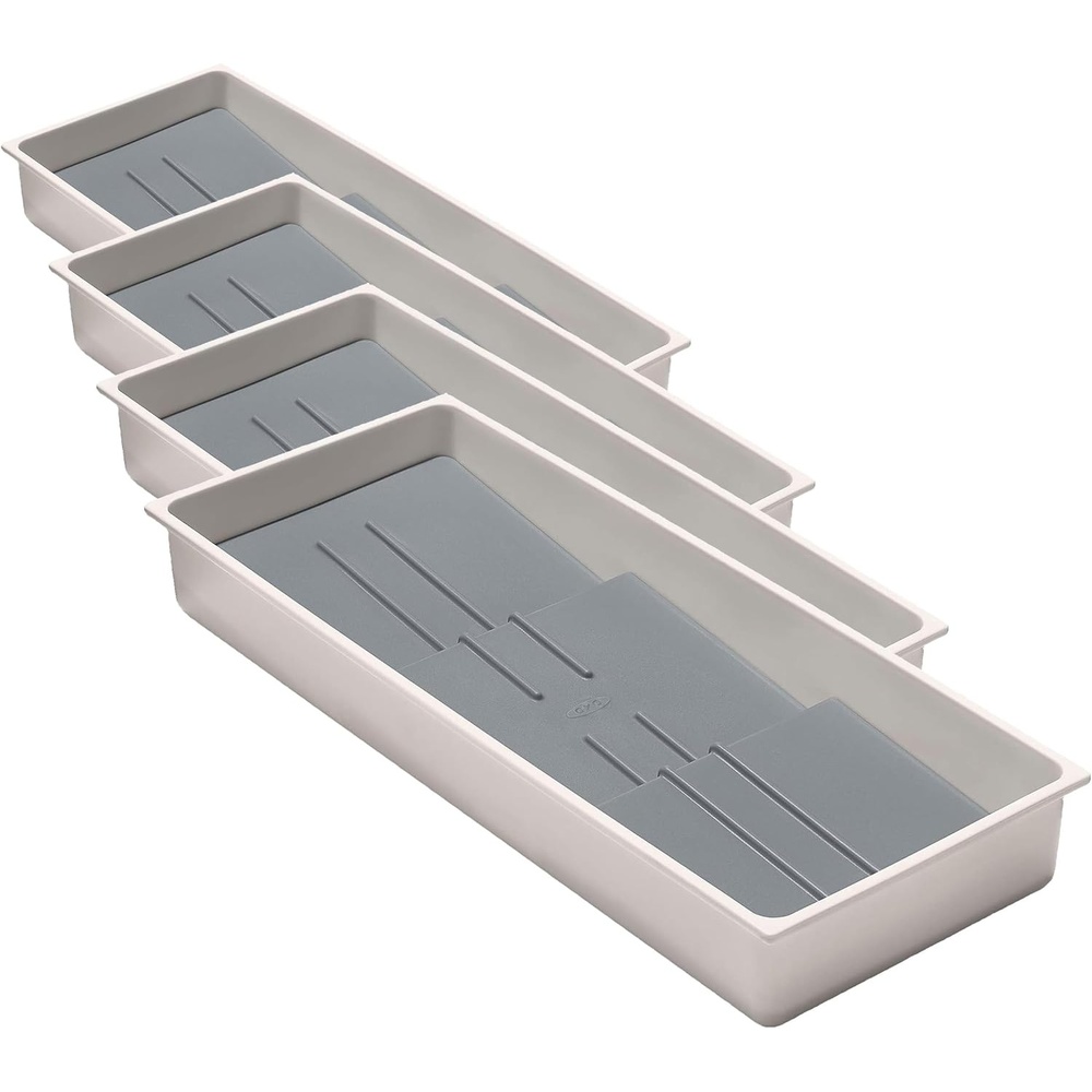 image:imageOXO Good Grips Kitchen Drawer Expandable Utensil Organizer WhiteCompact Pack of 4