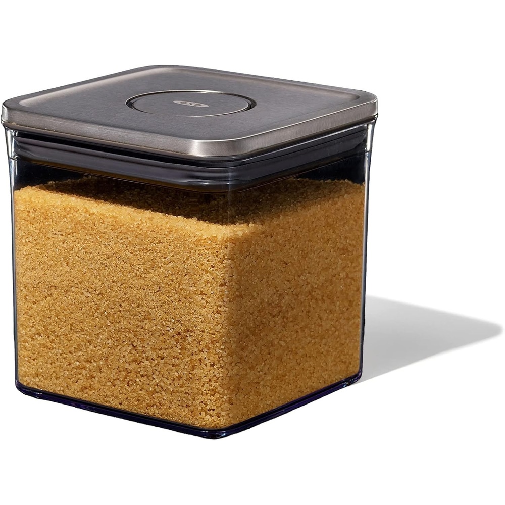 image:imageOXO Steel POP Container Big Medium Square  44 Qt for Flour Sugar and MoreGrey28 QT26 L