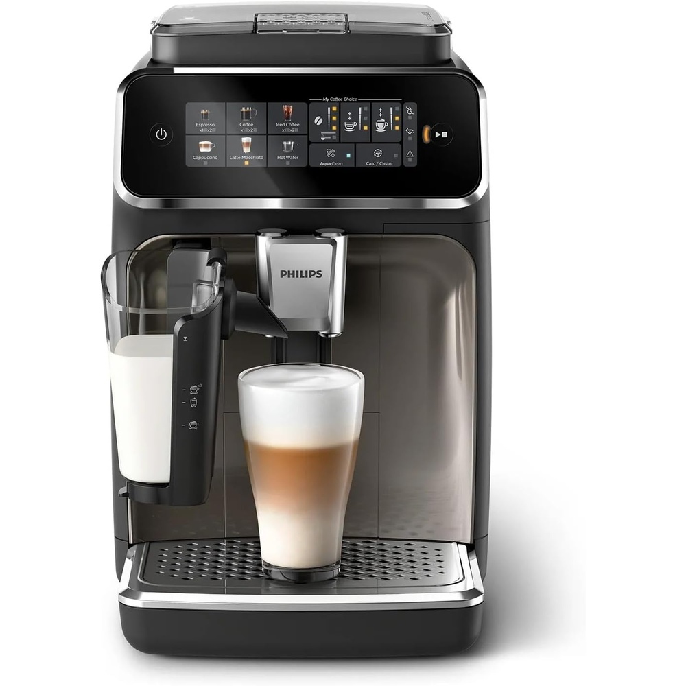 image:imagePHILIPS 3300 Series Fully Automatic Espresso Machine with LatteGo Milk Frother Black