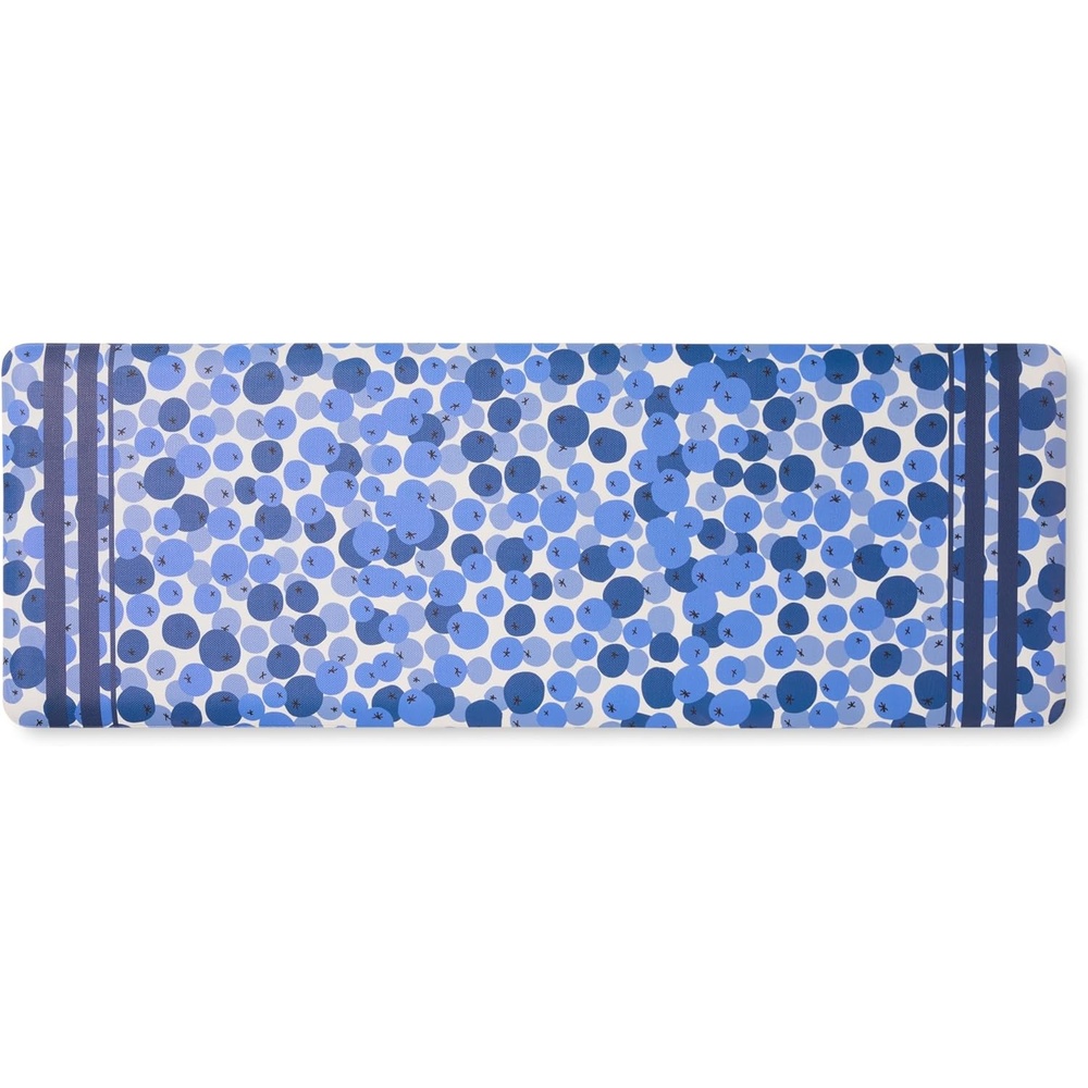 image:imageSUR LA Table Kitchen Essentials Zest Up Your Life Citrus Fruit Anti Fatigue Comfort Mat Kitchen Mat Standing Desk Mat NonSlip Backing YellowBlueIvory 20x39BlueWhite