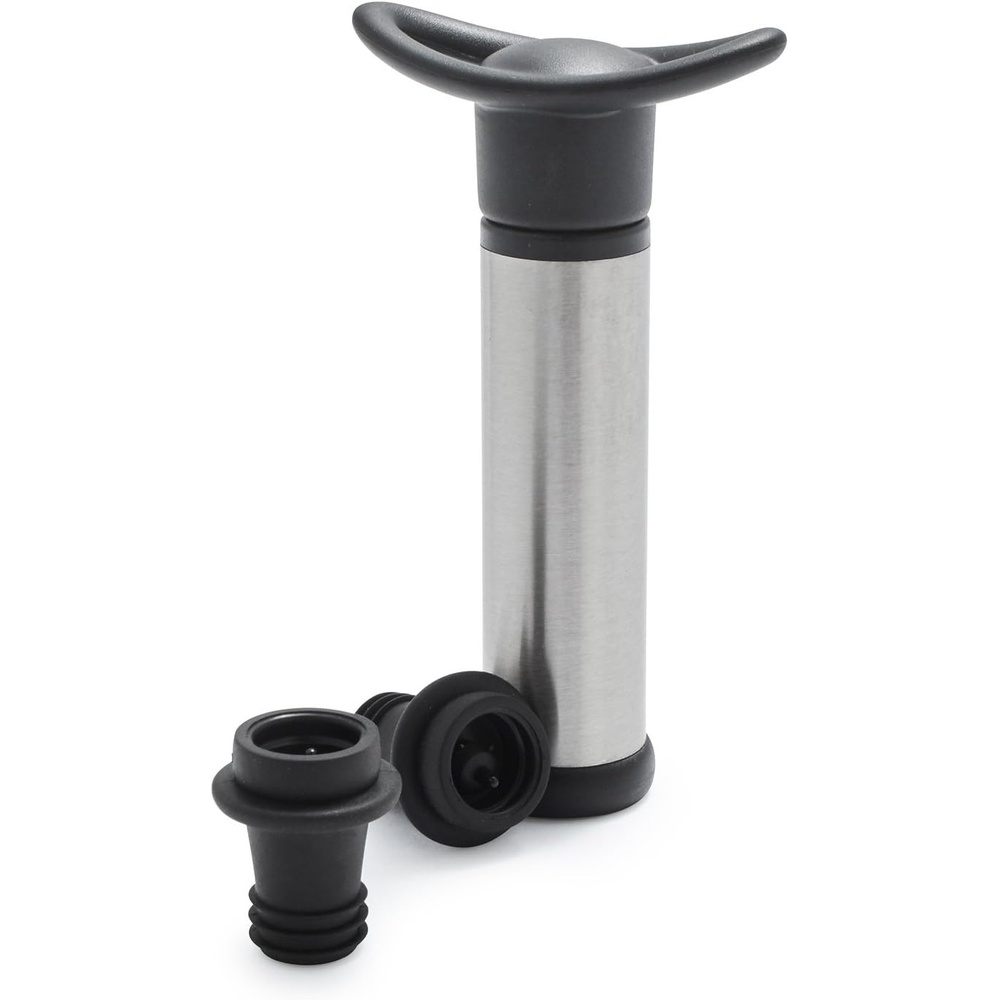 image:imageSur La Table 3Piece Wine Pump Set Stainless Steel