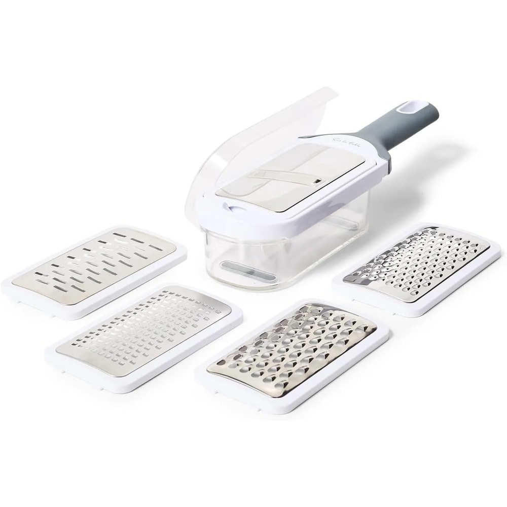image:imageSur La Table 5In1 Grate amp Slice Set Five Interchangeable Grater and Slicer Blades for Cheese Vegetables and More