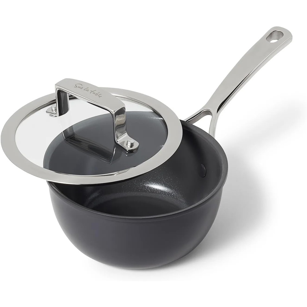 image:imageSur La Table Classic Hard Anodized Ceramic Nonstick Saucepan Aluminum