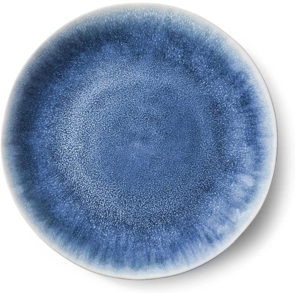 image:imageSur La Table Cloud Dinner Plate Emerald Green Handcrafted Stoneware with Organic CloudForm Edge for Everyday DiningBlue