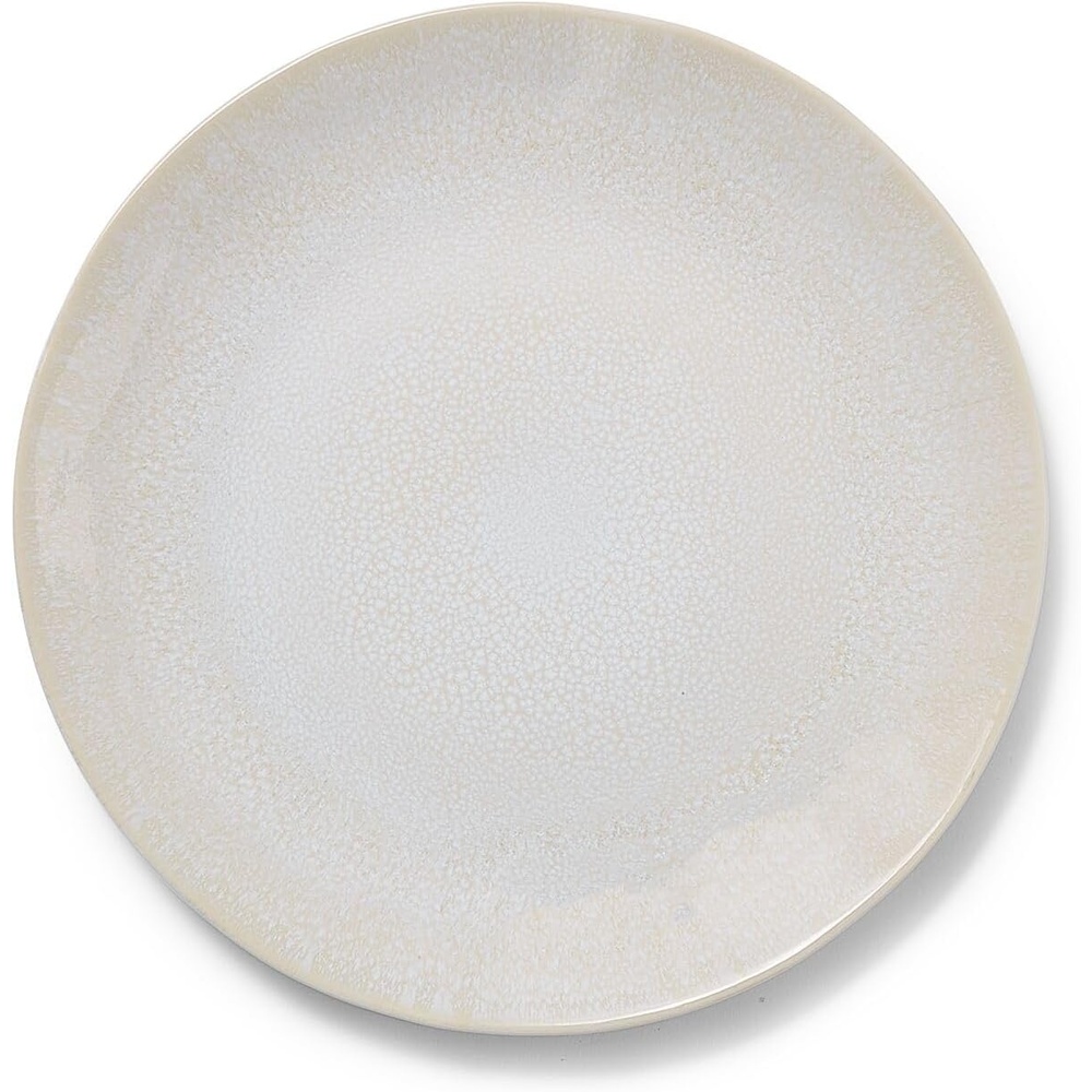 image:imageSur La Table Cloud Dinner Plate Emerald Green Handcrafted Stoneware with Organic CloudForm Edge for Everyday DiningWhite