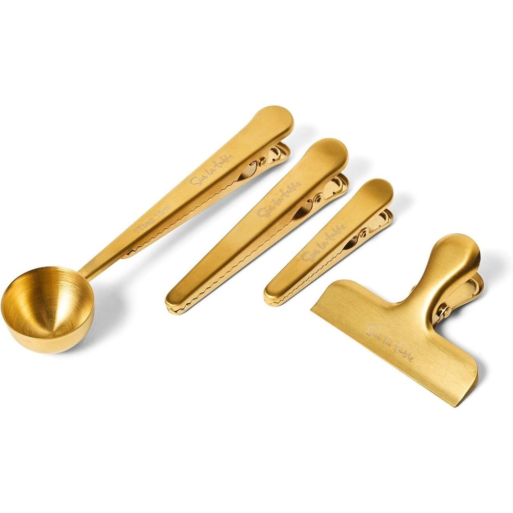 image:imageSur La Table Coffee Bag Clips Set of 4 Gold