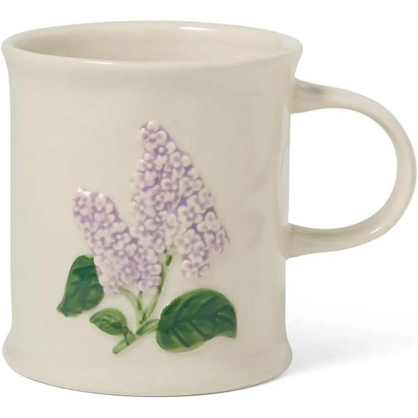 image:imageSur La Table Embossed Floral Mug Lilac