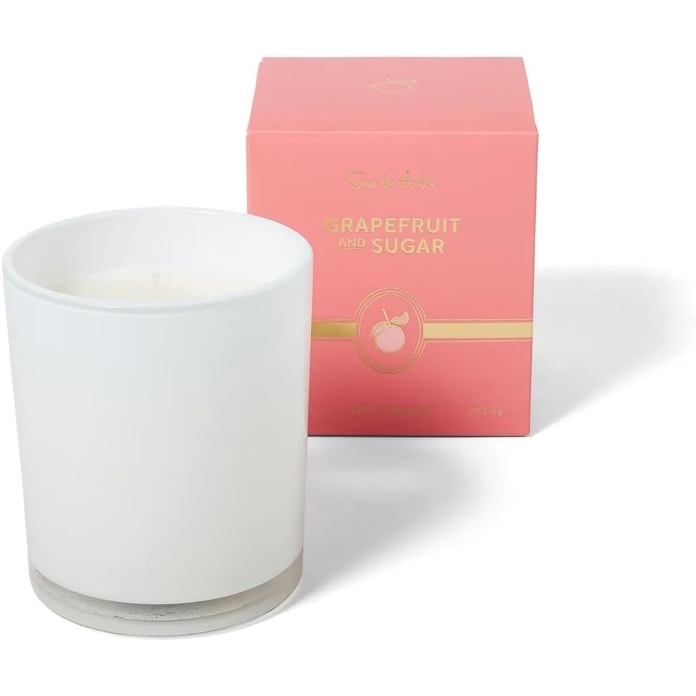 image:imageSur La Table Grapefruit amp Sugar Scented Candle 10 oz Citrus Bloom Soy Wax Blend with Tangerine amp Orange Essential Oils Clean Burn up to 40 Hours in Glass Jar