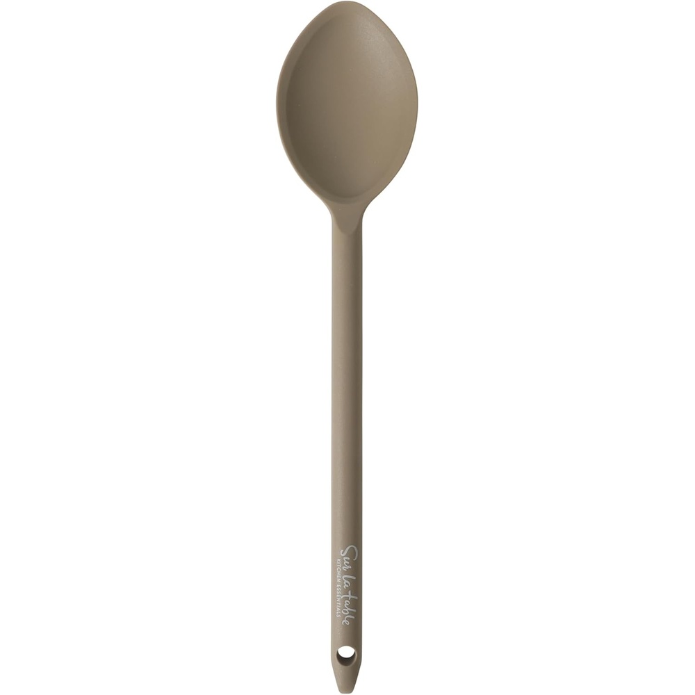 image:imageSur La Table Kitchen Essential Mealcraft Silicone Slotted Turner  TaupeTaupe Silicone
