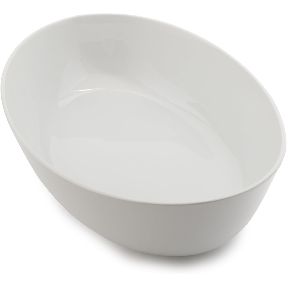 image:imageSur La Table Modern White Serving Bowl 16 Wide Stylish amp Versatile Dish for Entertaining Showcasing Culinary Creations amp Everyday Serving
