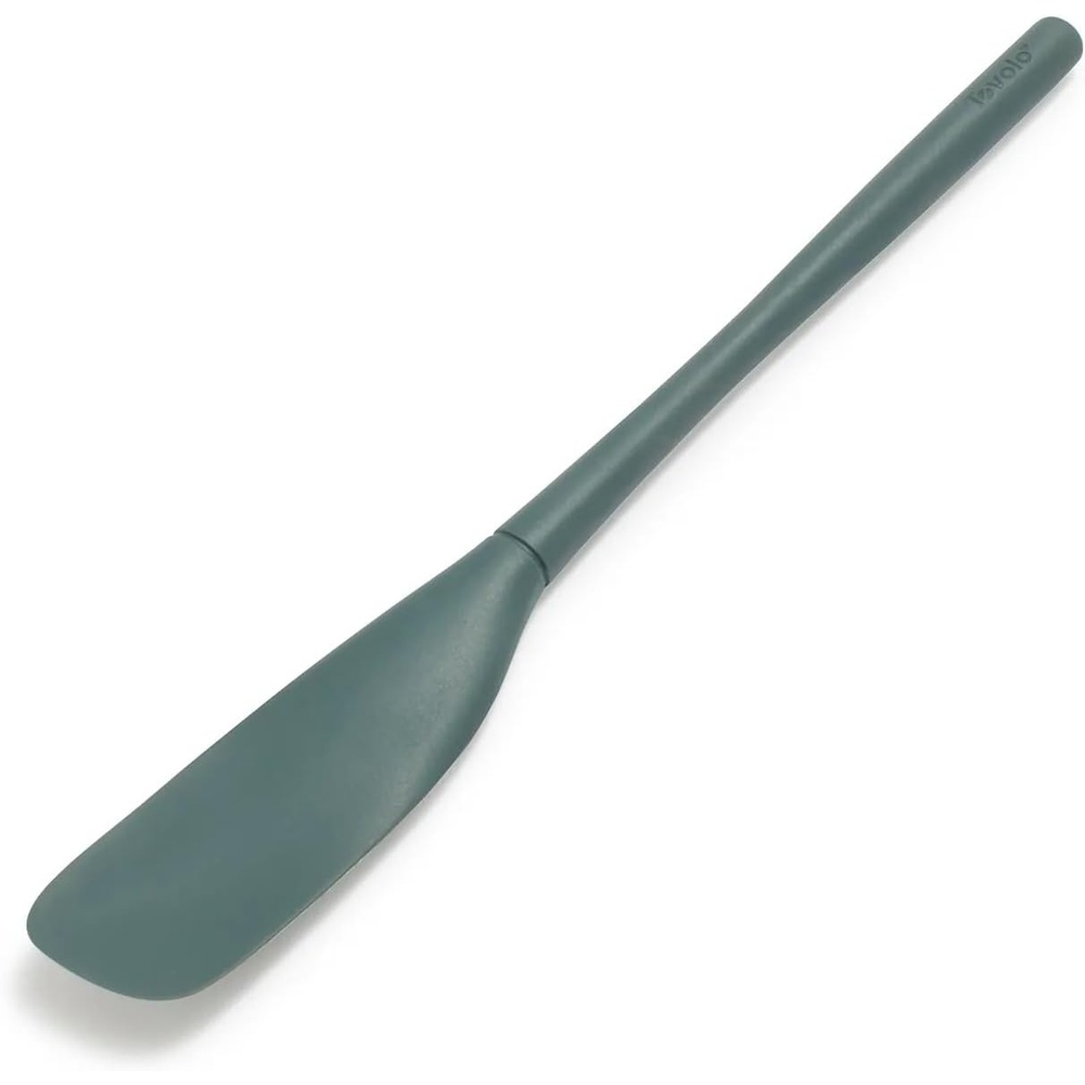 image:imageSur La Table Narrow Silicone Jar Scraper Flexible HighGrade Silicone Head with Nylon Handle for Jars and Deep ContainersCharcoal