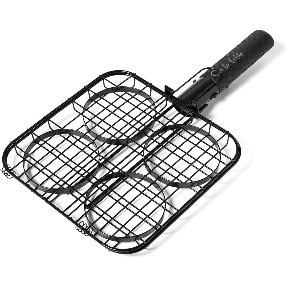 image:imageSur La Table Nonstick Burger Grill Basket Black