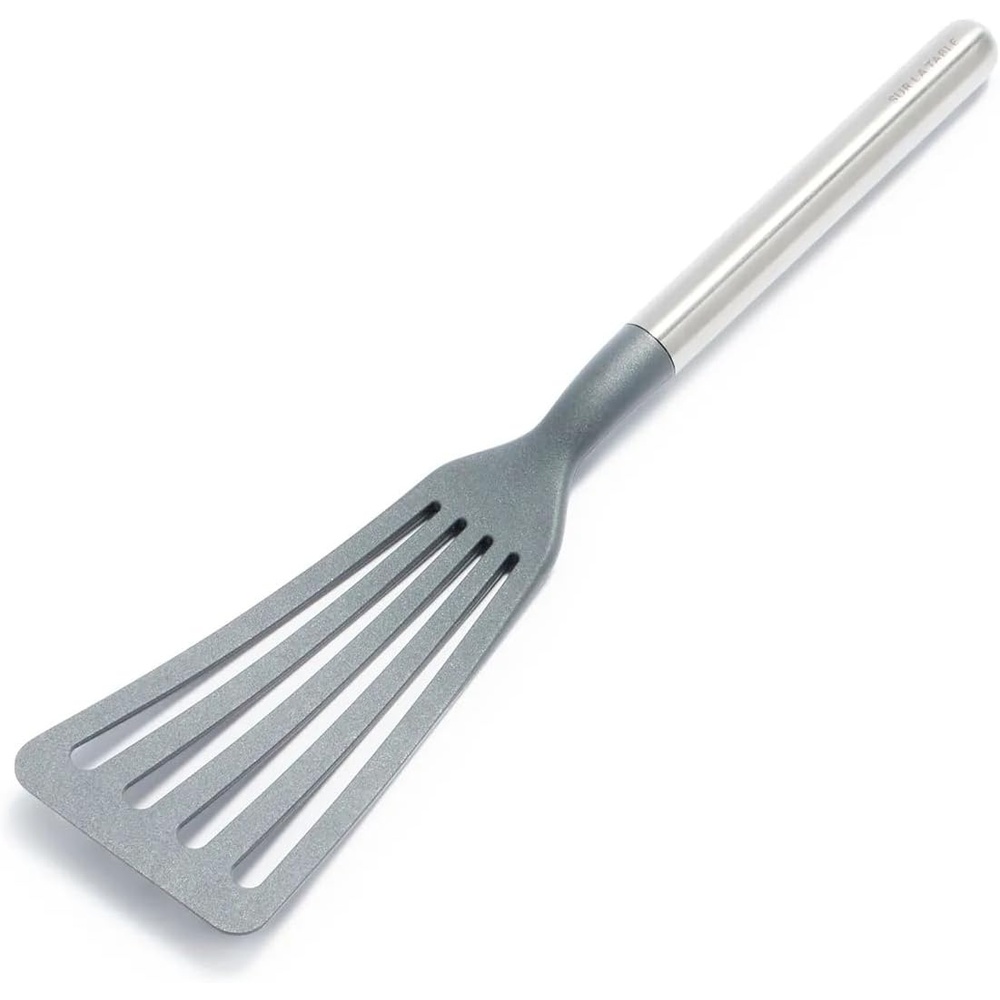 image:imageSur La Table Nonstick Fish Turner Slotted Nylon Spatula for Flipping Delicate Fish Fillets in Nonstick Cookware