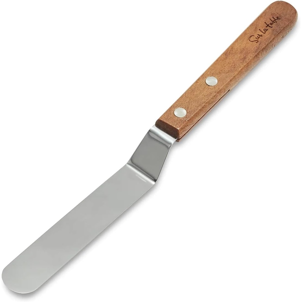 image:imageSur La Table Offset WoodHandle Icing SpatulaBrown