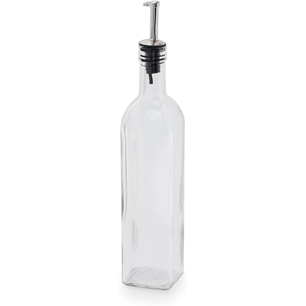image:imageSur La Table Olive Oil Cruet with Pourer Clear Glass Vessel with NoDrip Spout for Precise Oil and Vinegar Dispensing