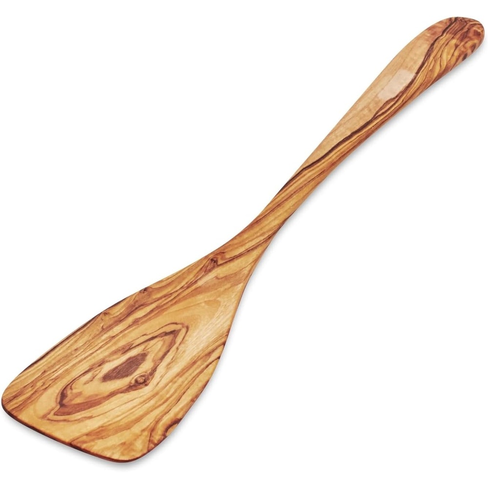 image:imageSur La Table Olivewood Curved Turner  152 Handcrafted Italian Wooden Cooking Utensil for Sauting Folding amp More  Unique Grain amp Pattern