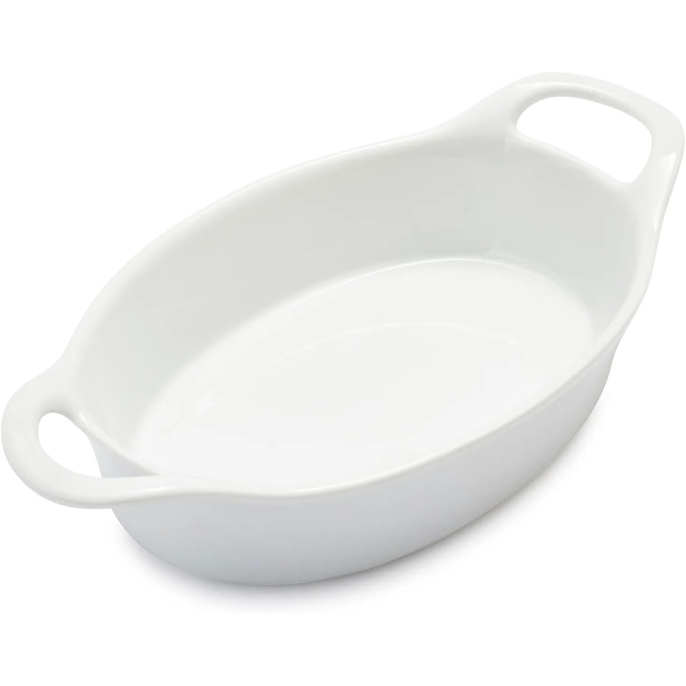 image:imageSur La Table Oval Porcelain Baker 20 oz White