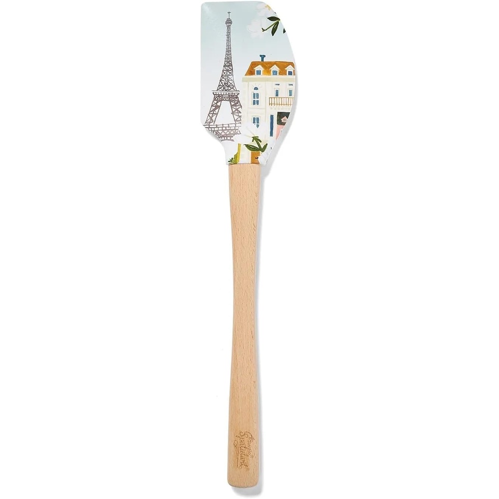 image:imageSur La Table Paris Spatula Illustrated Silicone Spatula with Eiffel Tower Design for Baking and Mixing