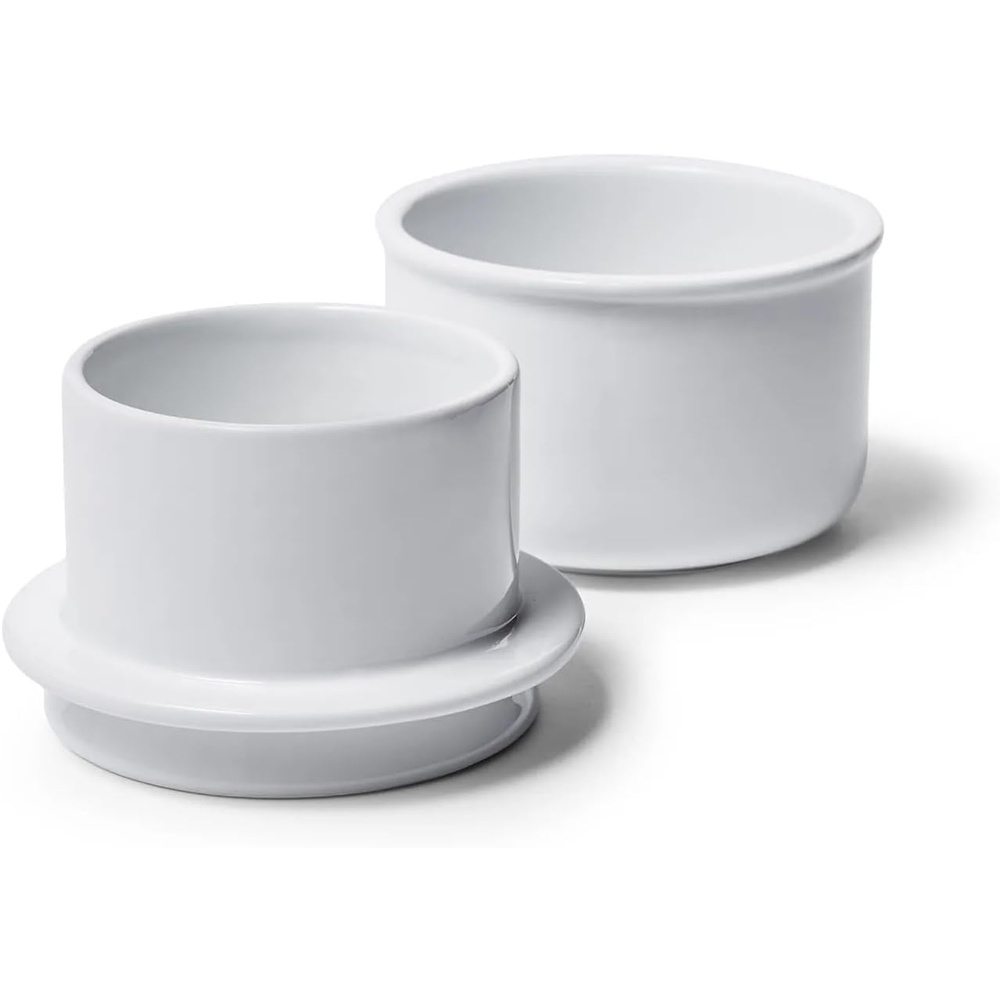 image:imageSur La Table Porcelain Butter Crock FrenchStyle WaterSealed Crock for Spreadable Counter Butter Without Refrigeration
