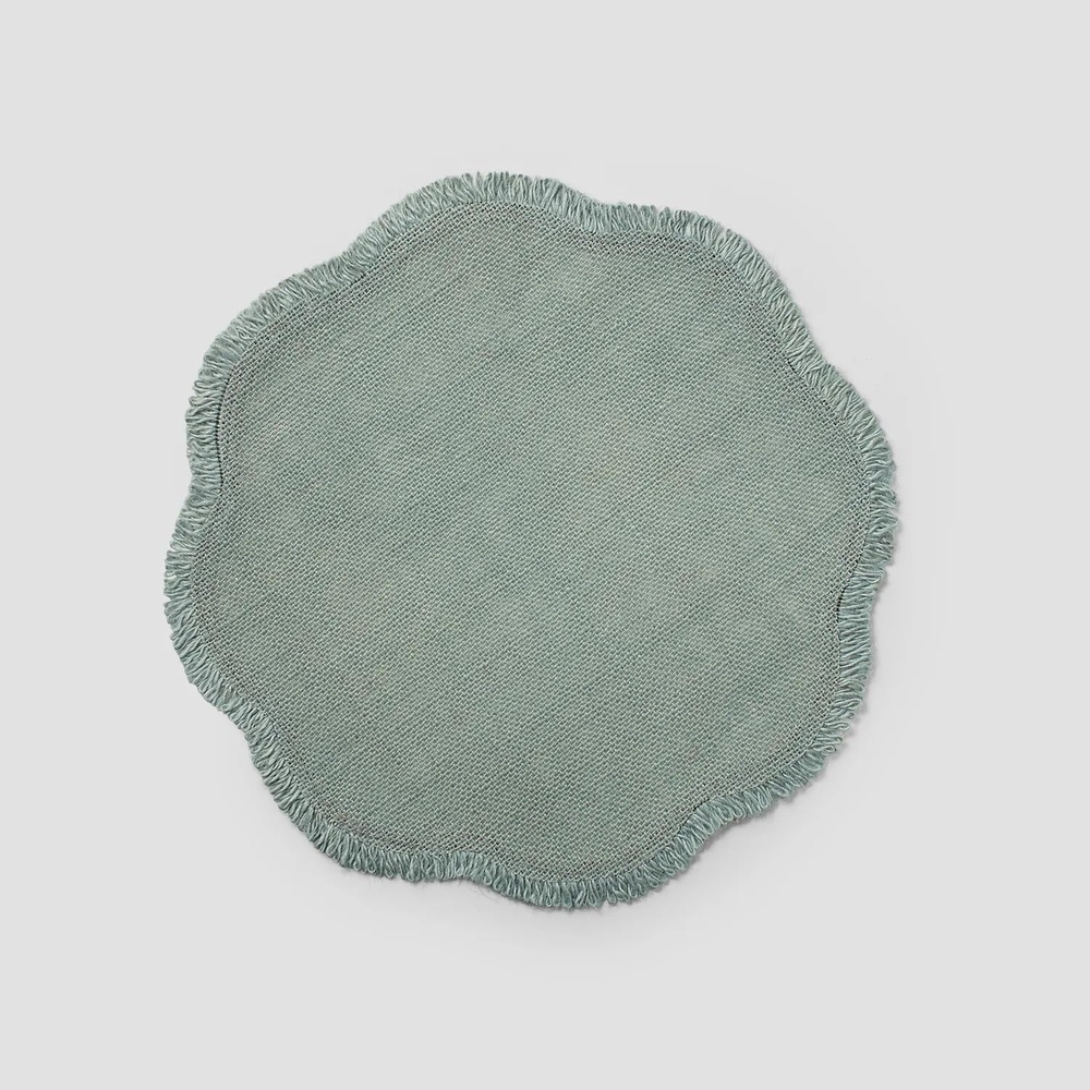 image:imageSur La Table Scalloped Jute Placemat Light Gray
