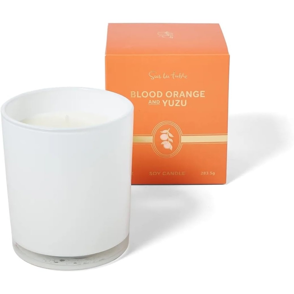 image:imageSur La Table Sicilian Blood Orange Scented Candle HandPoured Soy Blend with Bright Citrus and Tropical Floral Fragrance