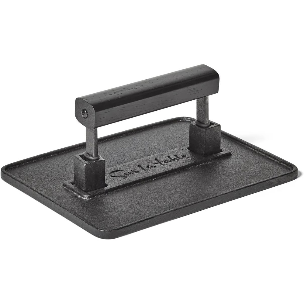 image:imageSur La Table XL Cast Iron Griddle Press Black