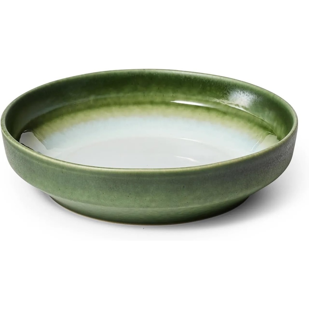 image:imageSur la table Lucent Reactive Glaze Pasta Bowl Green