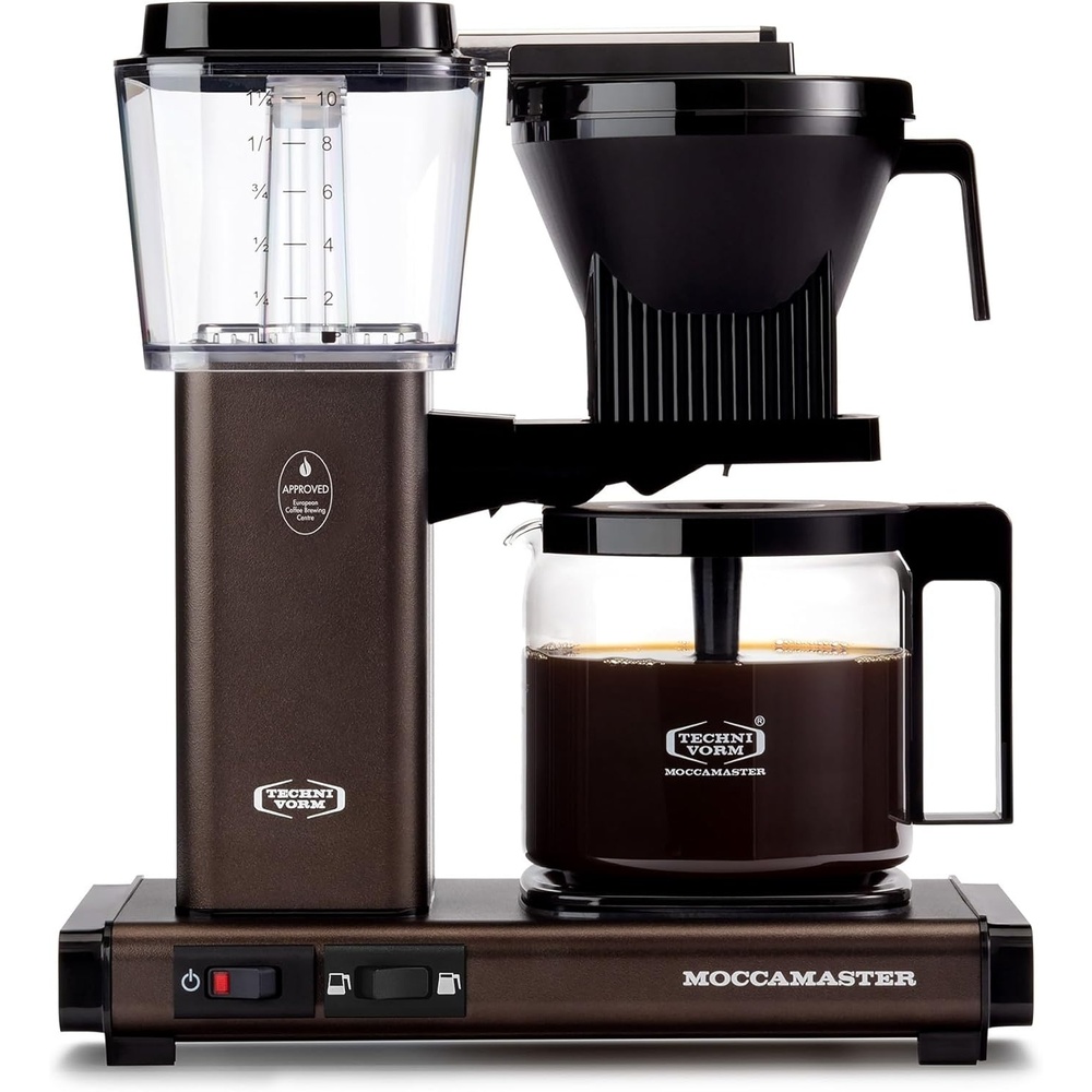 image:imageTechnivorm Moccamaster 53941 KBGV Select 10Cup Coffee Maker Polished Silver 40 ounce 125lDutch Cocoa