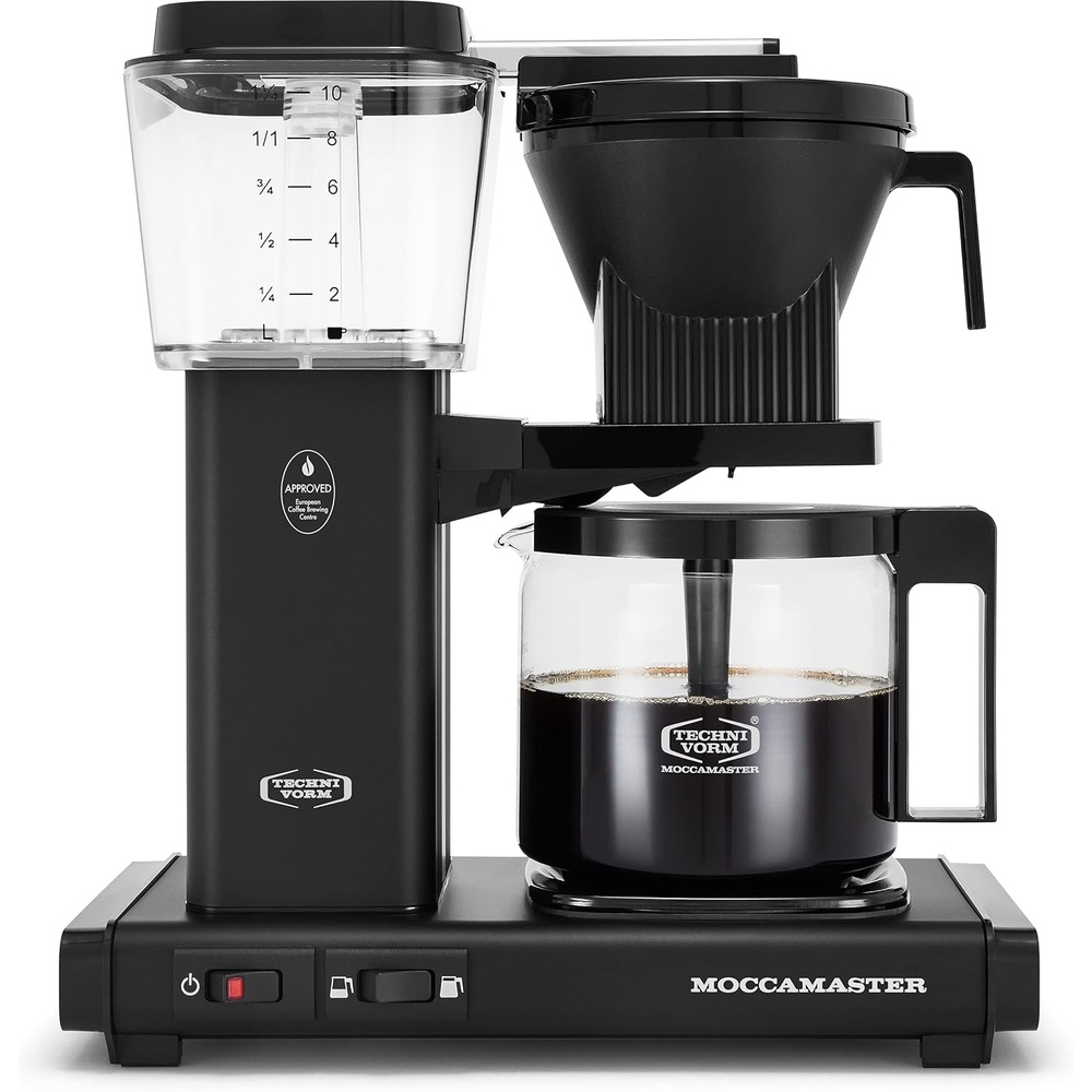 image:imageTechnivorm Moccamaster 53941 KBGV Select 10Cup Coffee Maker Polished Silver 40 ounce 125lMatte Black