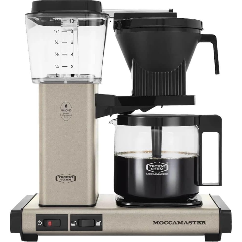 image:imageTechnivorm Moccamaster 53941 KBGV Select 10Cup Coffee Maker Polished Silver 40 ounce 125lSandstone