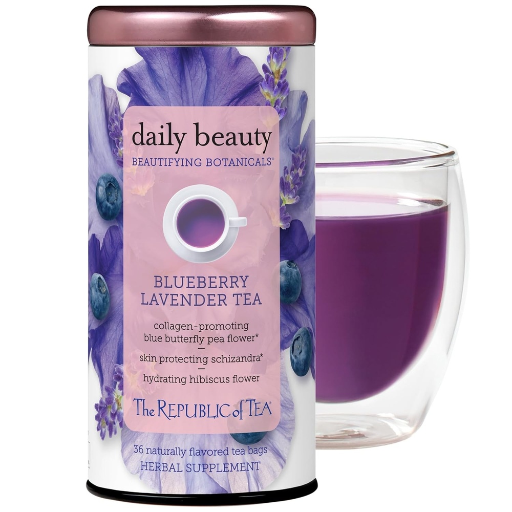 image:imageThe Republic of Tea Beautifying Botanicals Daily Beauty Blueberry Lavender Herbal Tea Bags36 count36 Count Pack of 1