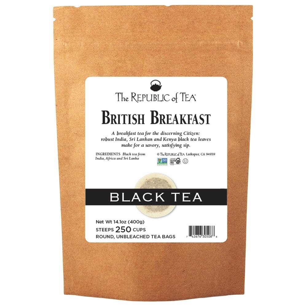 image:imageThe Republic of Tea  British Breakfast Tea 28 oz Tin 50 Tea Bags Gourmet Black Tea  Caffeinated250 Count Pack of 1