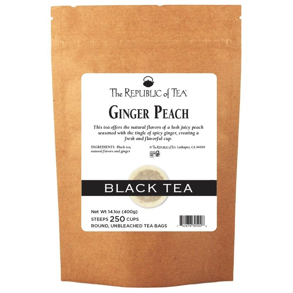 image:imageThe Republic of Tea Ginger Peach Black Tea Caffeinated 50 Count250 Count Pack of 1