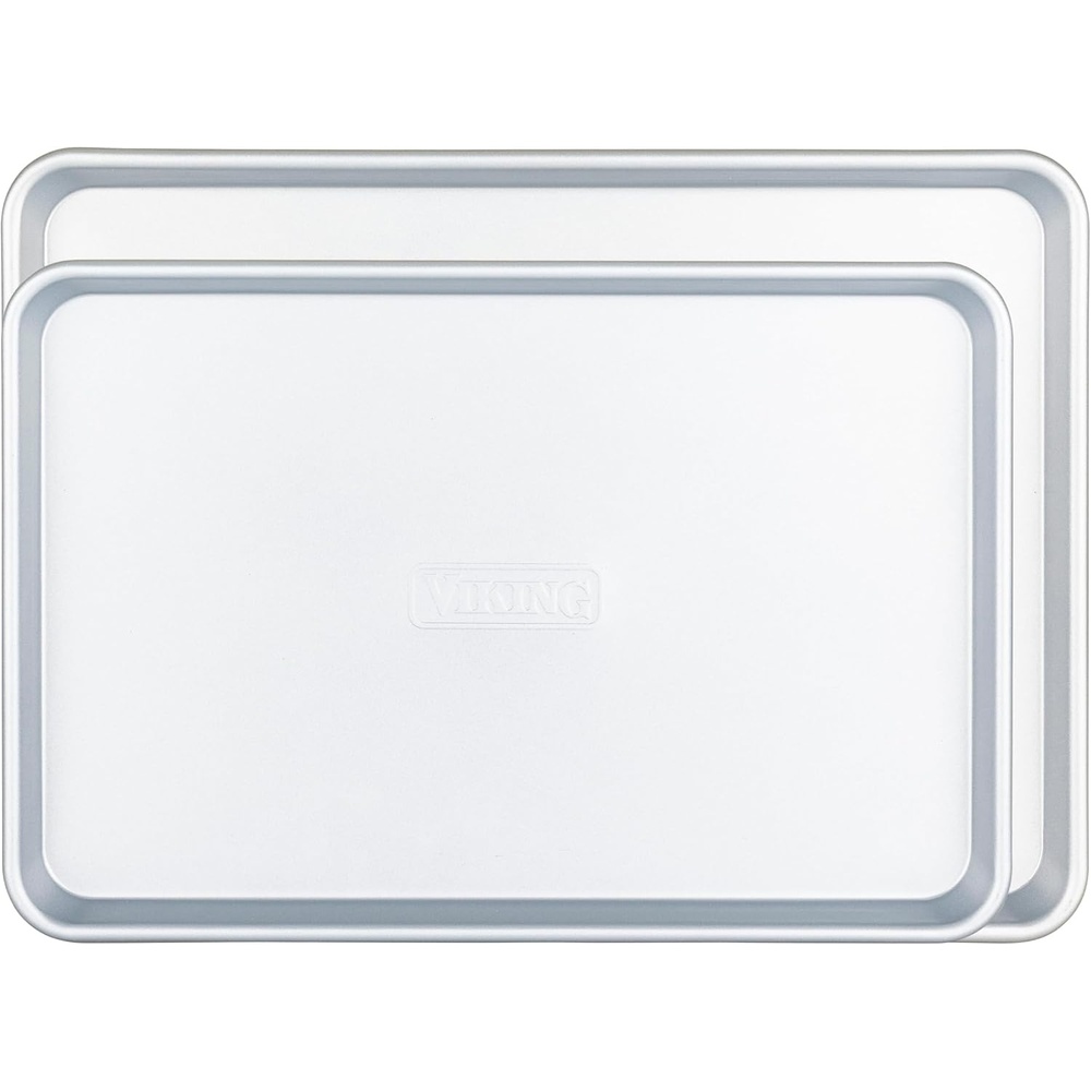 image:imageViking Premium 13Inch Nonstick Baking Sheet Pan Made without PFAS Heavy Gauge Aluminized Steel Cookie Sheet with Reinforced Iron Frame Oven Safe to 475F15 inch  18 inch