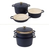 Navy Blue w/ Gold Knob (Cookware Set)