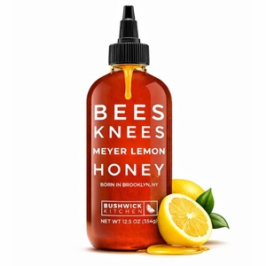 Bees Knees Spicy Honey | Wildflower Hot Honey with a Habanero Kick | Sweet Heat Hot Sauce for Pizza, Biscuits & Charcuterie | Gluten Free, Paleo Friendly | Foodie Gifts, Spicy Gift for Him (12.5oz)(Meyer Lemon Honey 12.5oz)