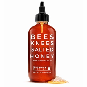 Bees Knees Spicy Honey | Wildflower Hot Honey with a Habanero Kick | Sweet Heat Hot Sauce for Pizza, Biscuits & Charcuterie | Gluten Free, Paleo Friendly | Foodie Gifts, Spicy Gift for Him (12.5oz)(Salted Honey 12.5oz)